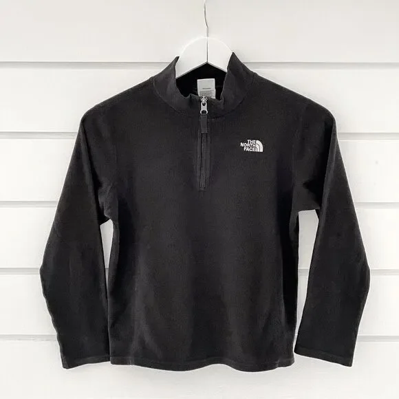 The North Face Big Kids’ Glacier ¼-Zip Pullover In Black Size Large 14/16 - Picture 3 of 8